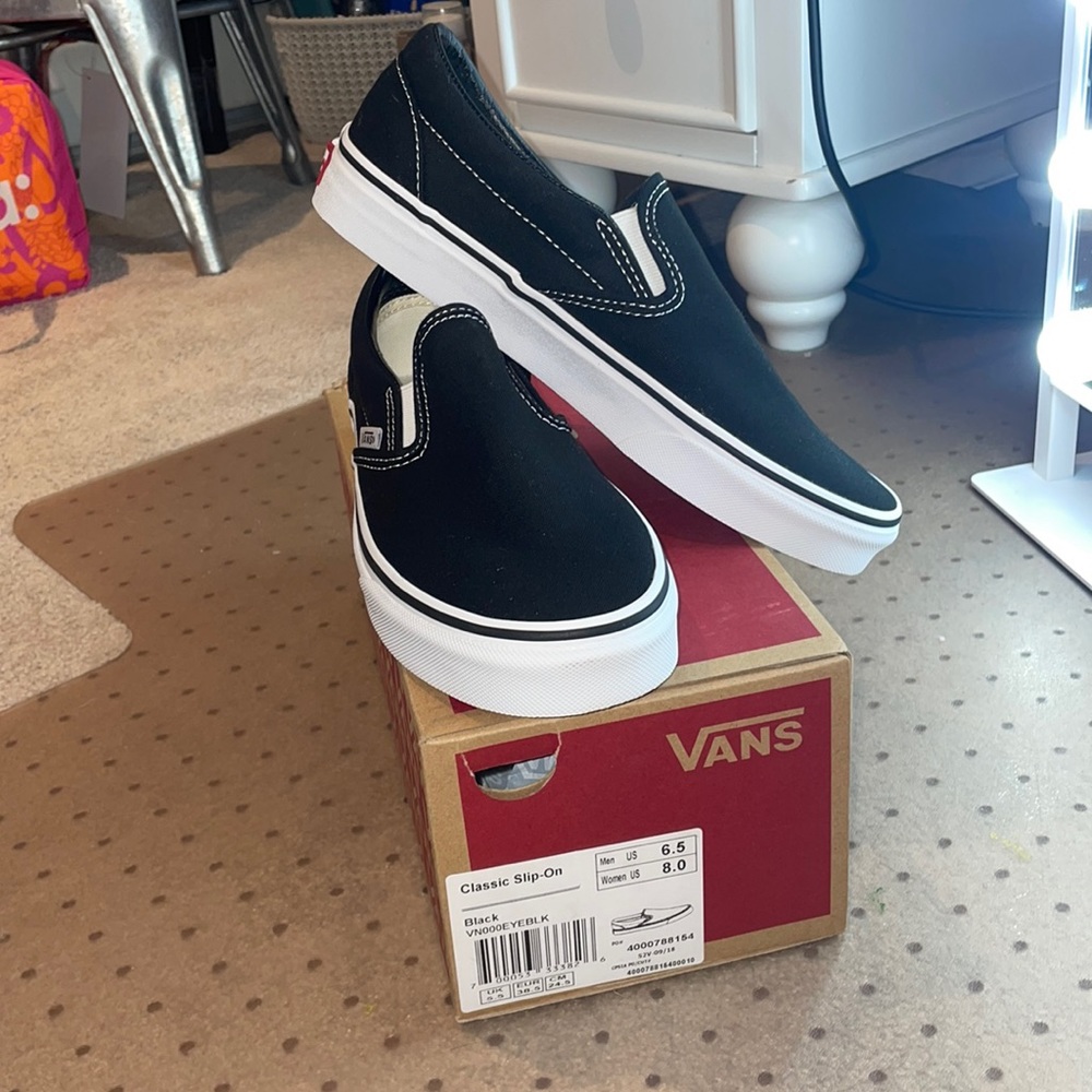 Black Slip on Vans